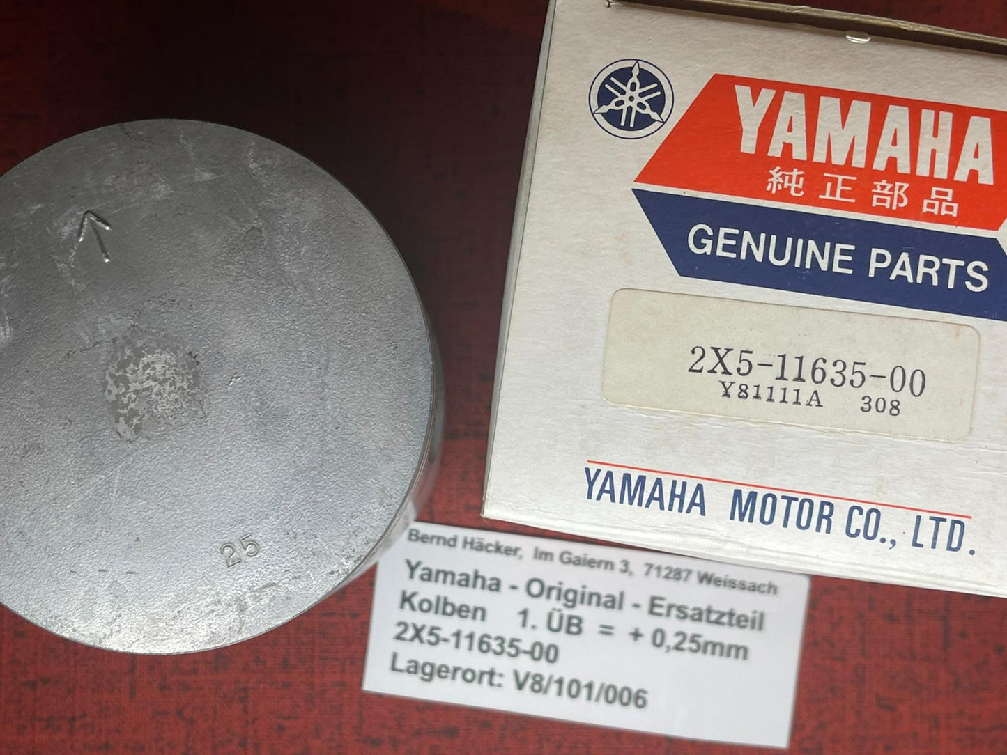 KOLBEN 1.ÜB YZ400 YZ 400 Bj. 1979 Yamaha 2X5-11635-00 NOS neu