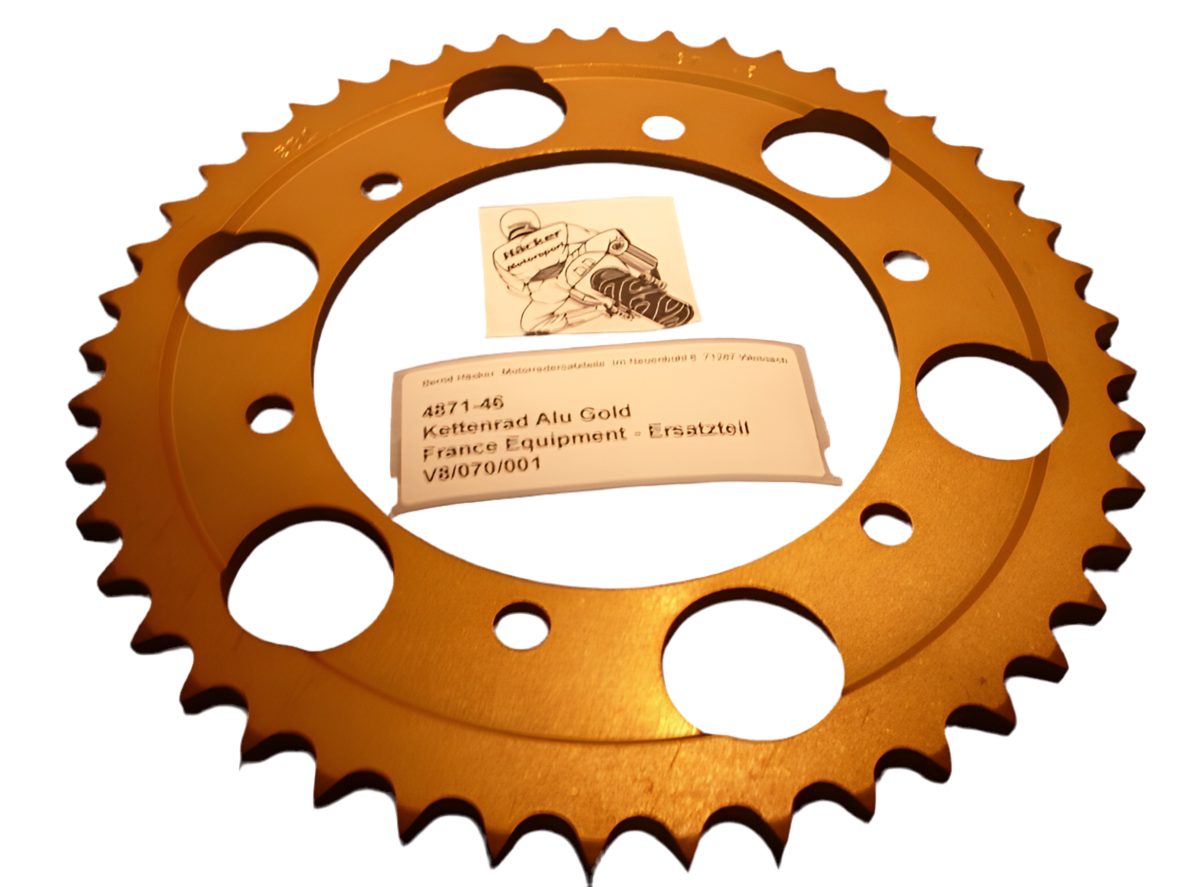 Alu Kettenrad REAR SPROCKET France Equipment 46Z _ FZR 1000 Bj 87 - 88