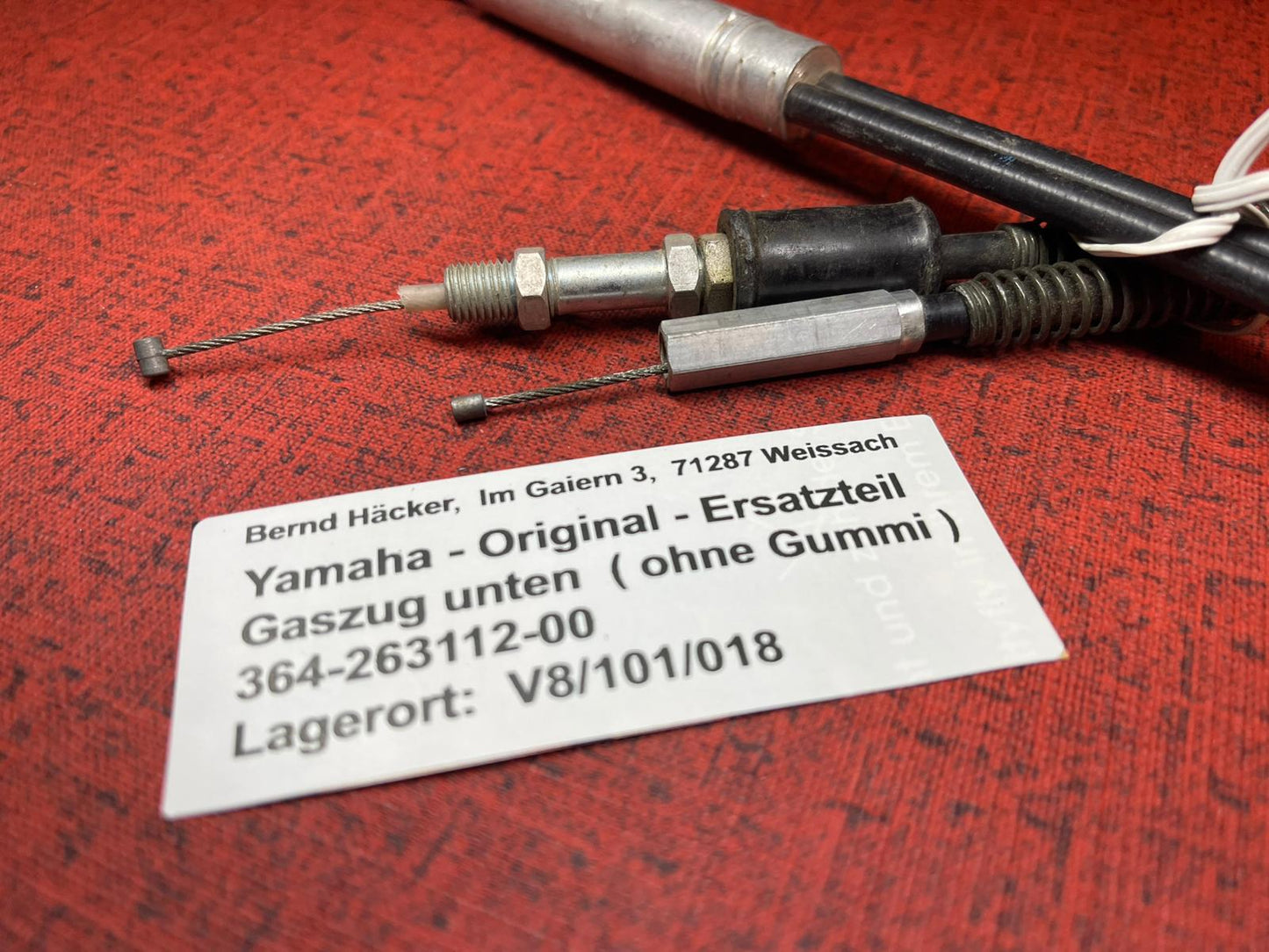 Gasszug MX250 MX360 Bj. 1974 - 364-26312-00 ONS ohne Gummi