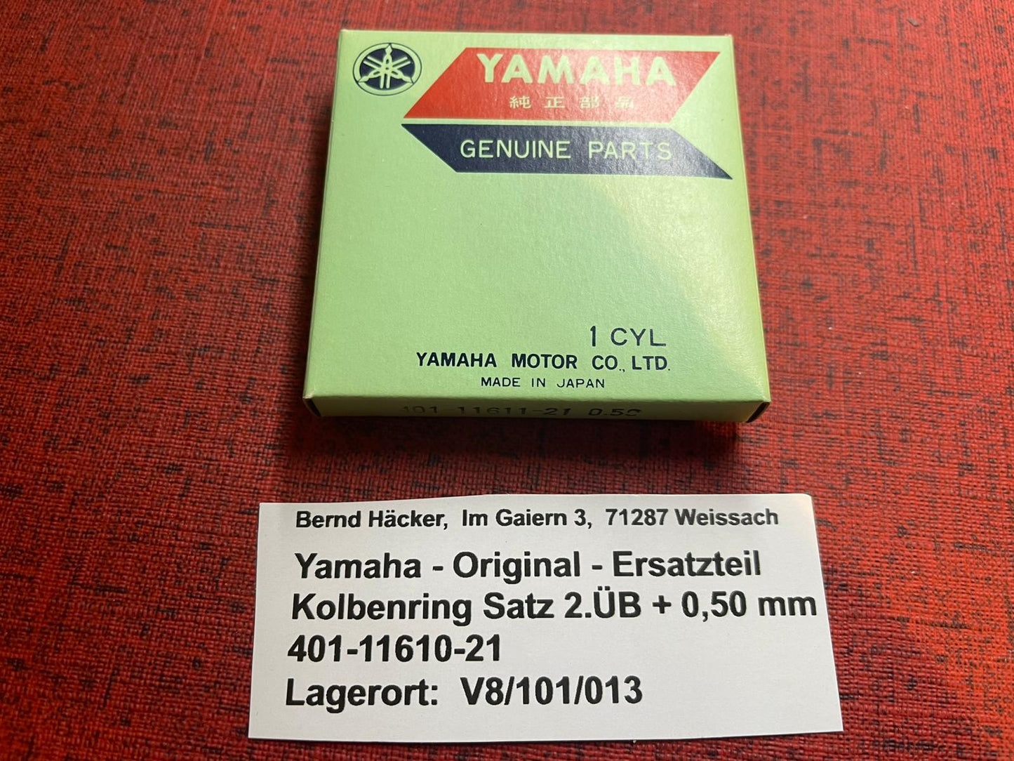 Kolbenring Satz 2.ÜB YZ125 MX 125 MX125 YZ 125 - 401-11611-21 neu