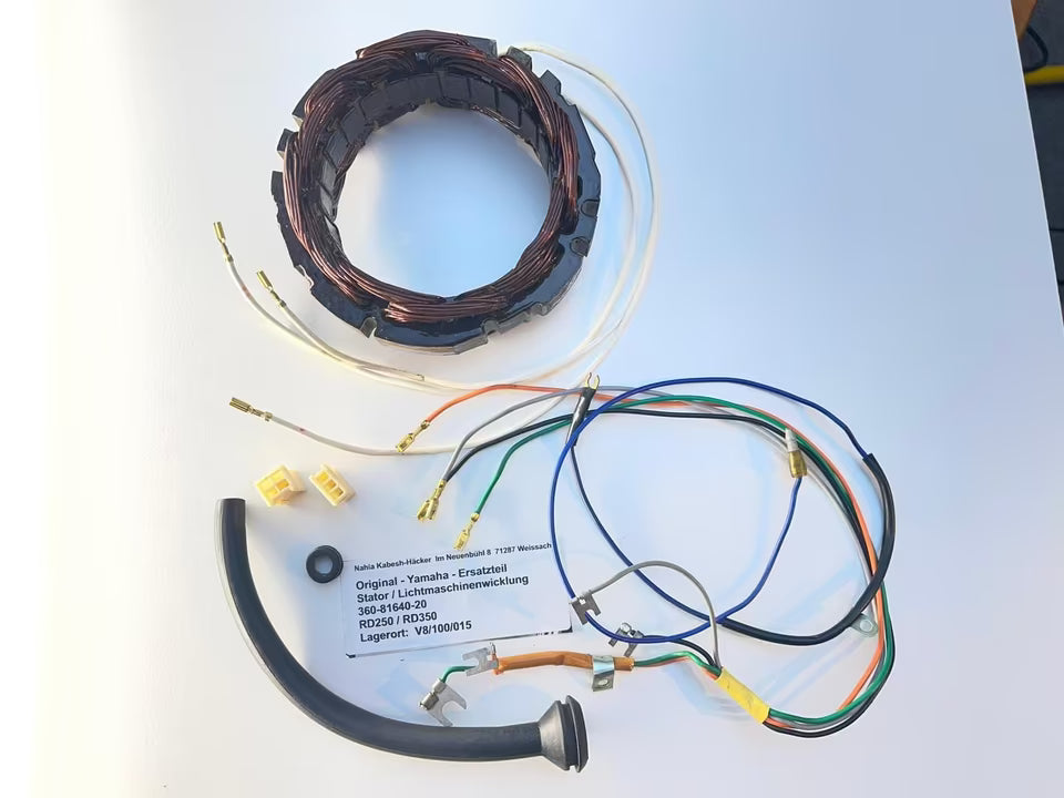 Original Yamaha Stator Lichtmaschine 360-81640-20 | RD 250 350 DS7 R5 (1970-1975) – New Old Stock