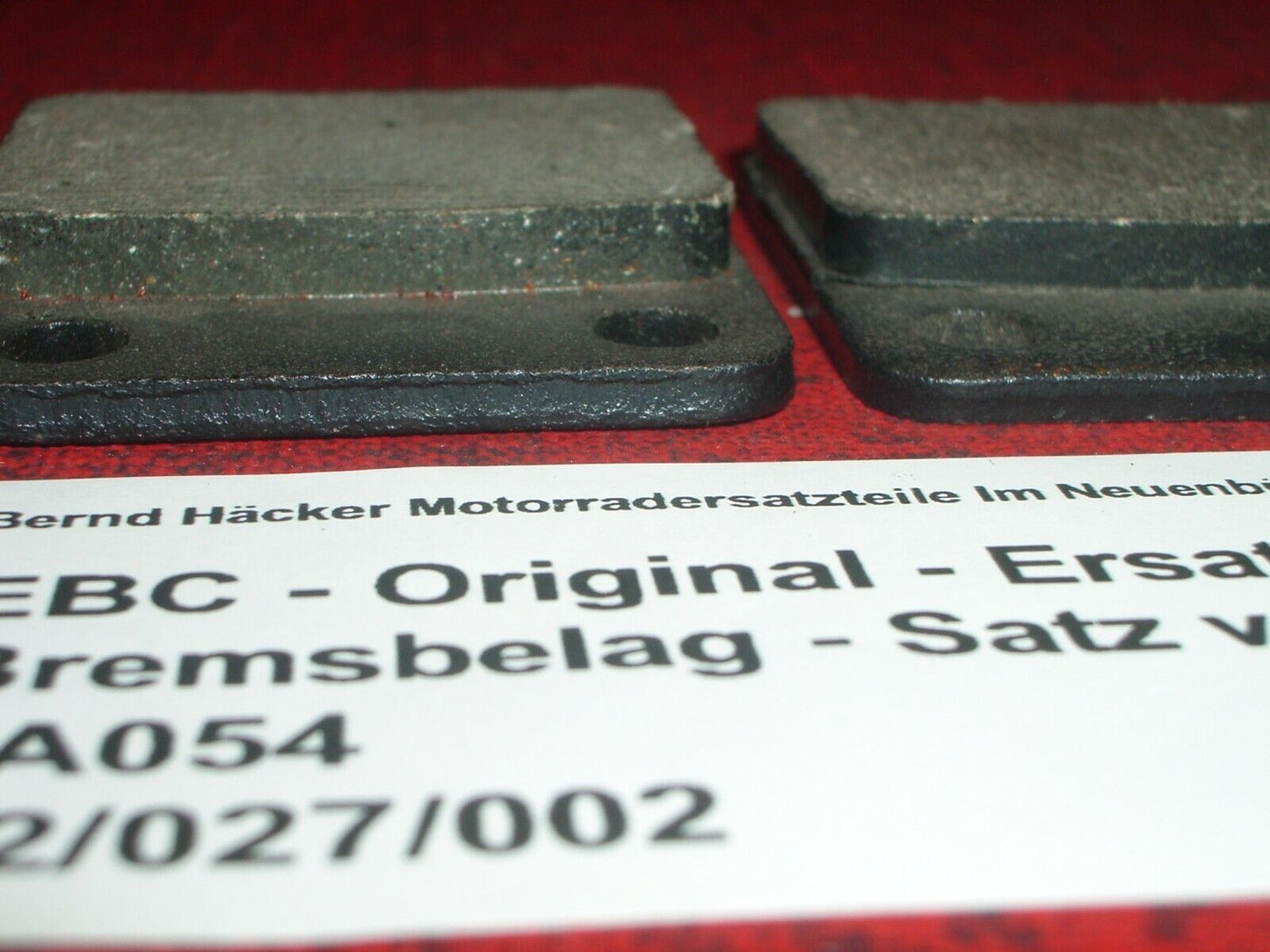 Bremsbelag _ Bremsbeläge _ Satz _ hinten _ Kawasaki _KLX 125 D _ EBC FA 054