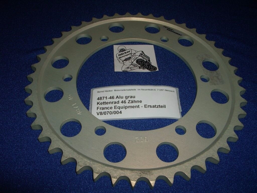 Alu Kettenrad REAR SPROCKET France Equipment Grau 532 46Z FZR 1000