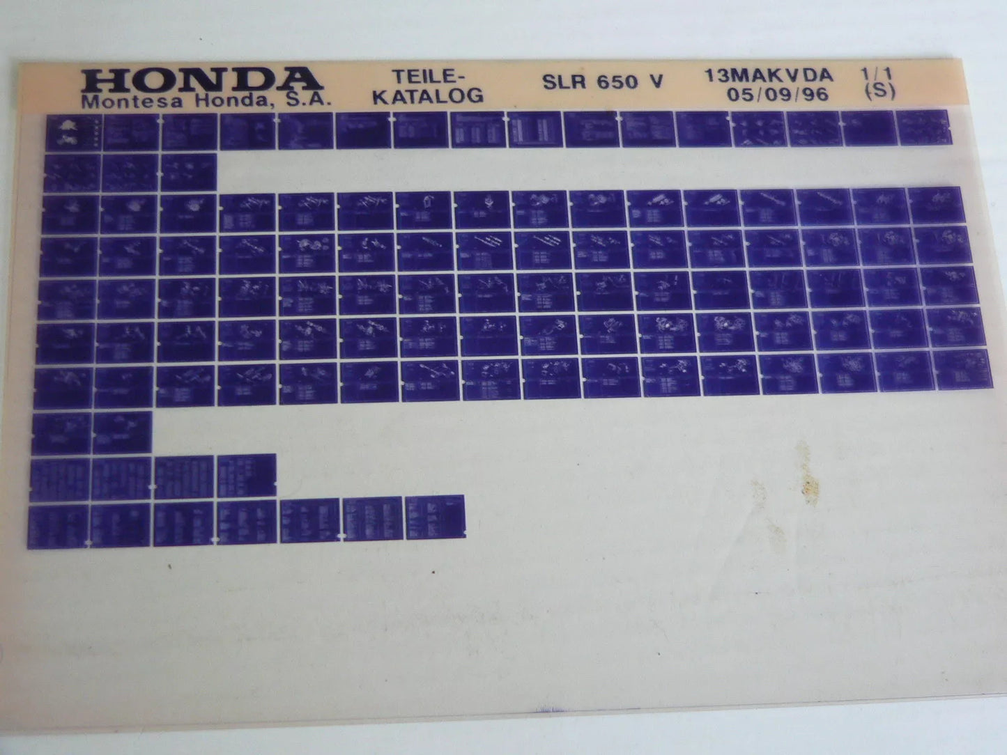 Microfich spare parts list _ SLR 650 _ SLR650 _ RD09 _Year of manufacture 1997