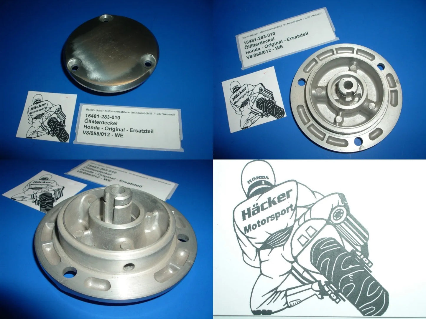 Ölfilterdeckel _ Motordeckel _ CB 450 K _ K0 _ Bj 1965 - 1968 _ 15481-283-010