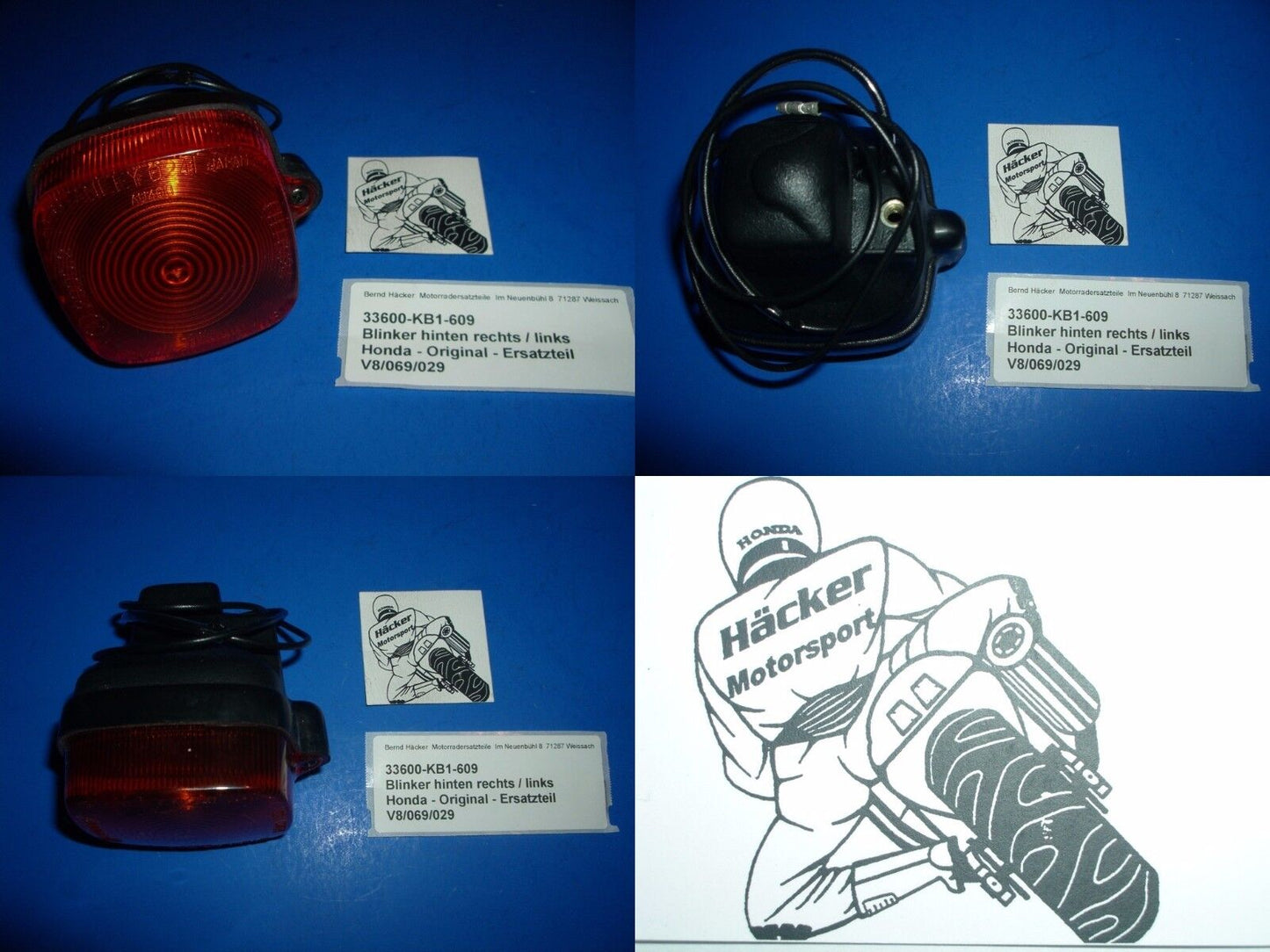 Blinker hinten rechts + links TURN SIGNAL XL 185 S 33600-424-405