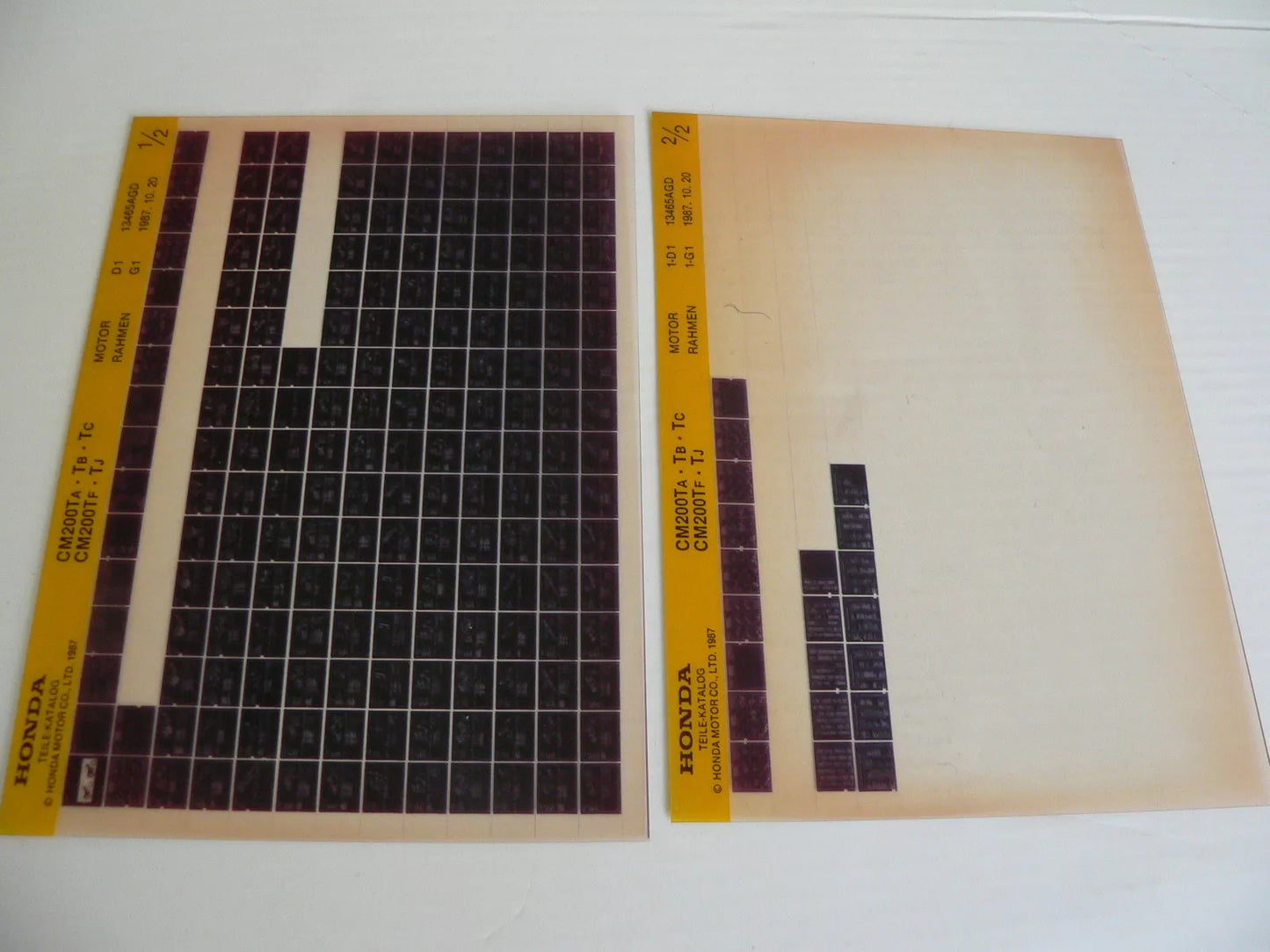 Microfich spare parts list _ CM 200 T _ CM200 T _ MC01 _ Year of manufacture 1980 - 1988