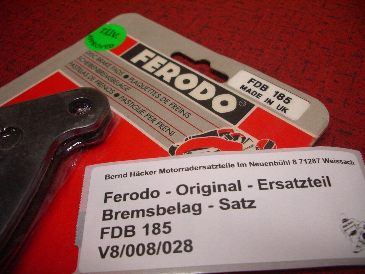 Bremsbeläge hinten Harley Davidson _ FXWG Wide Glide _ 1340 ccm _ FDB 185