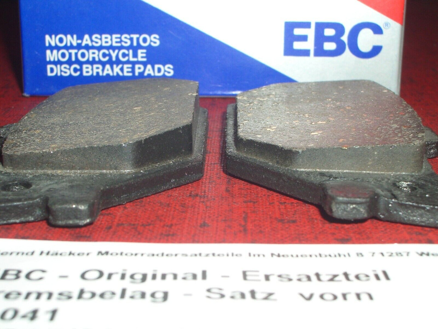 Bremsbelag _ Bremsbeläge _ Satz _ vorn _ XS 750 SE _ 1980 - 1982 _ EBC FA 041