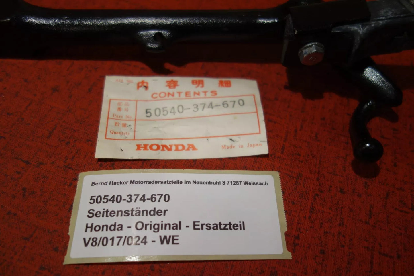 Seitenständer _ BAR. SIDE STAND _ CB 500 K2 _ CB 550 K1 + K2 _ 50540-374-670