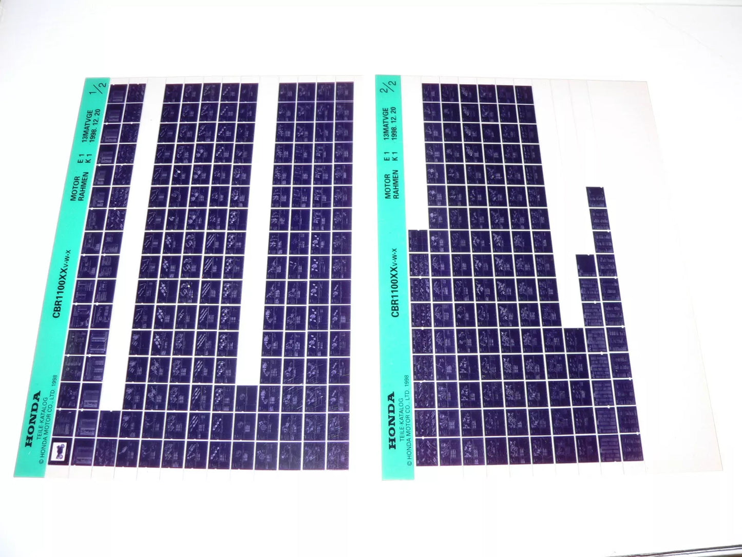 Microfich _ Spare parts list _ CBR 1100 XX _ CBR1100 XX _ SC35 _ Year 1997 - 1999