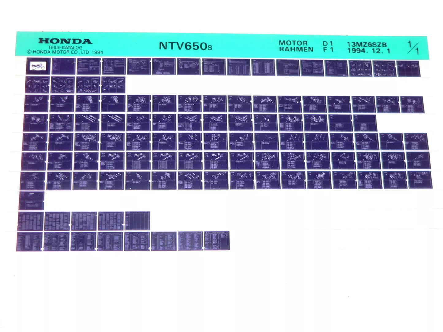 Microfich spare parts list _ NTV 650 _ NTV650 _ Revere _ RC33 _Bj 1995