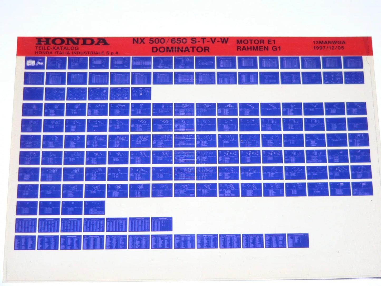 Microfich _ Spare parts list _ Parts catalogue _ CB 500 _ CB500 _ PC32 _ 1995 - 1998