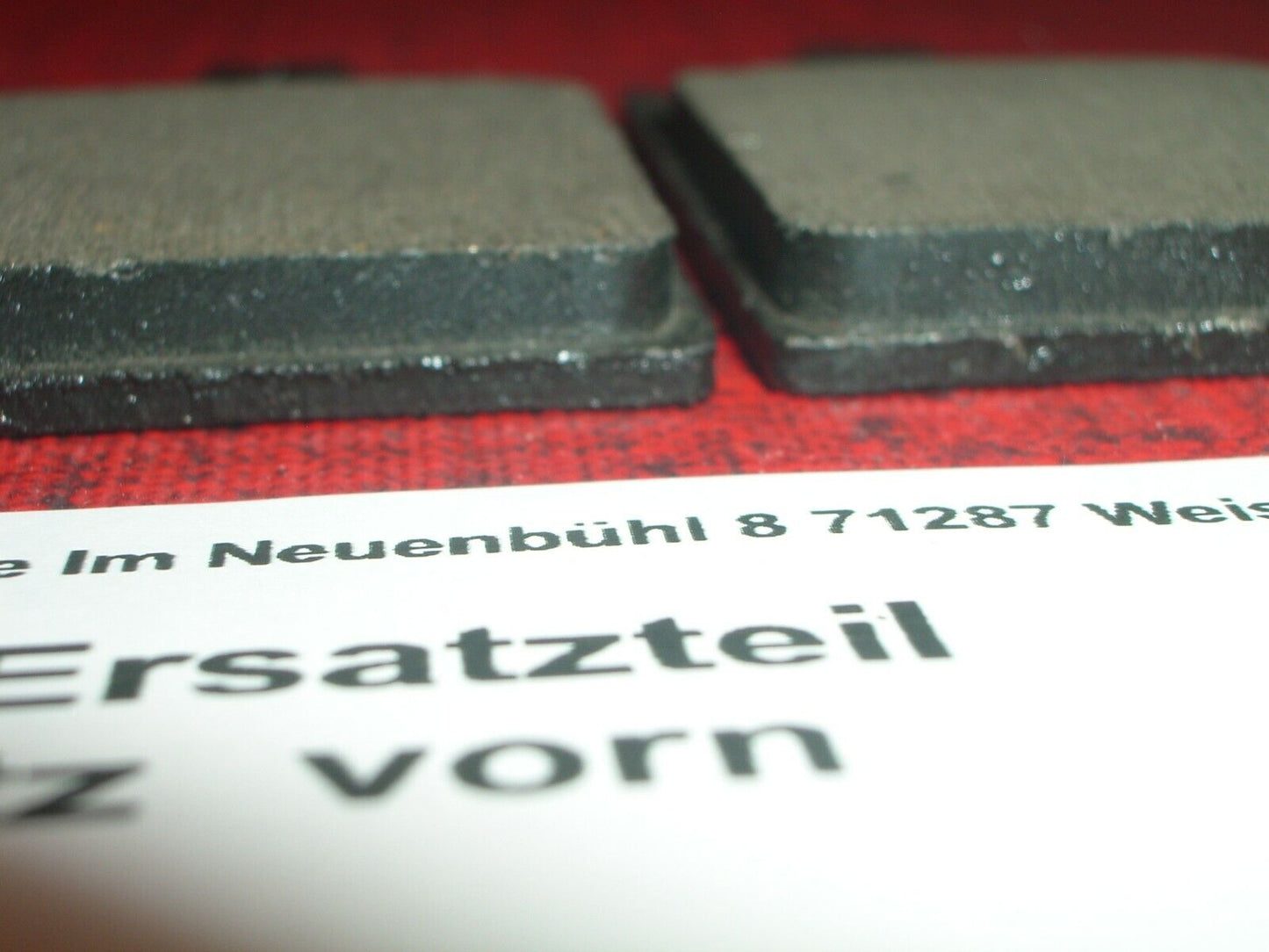 Bremsbelag _ Bremsbeläge _ vorn _ Aprilia Red Rose _ Simson Schikra _ EBC FA116