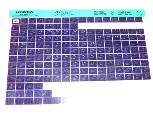 Microfich Ersatzteilliste _ VT 750 C_ VT750 C2_ Shadow _ RC44 _ Bj 1997 - 1998