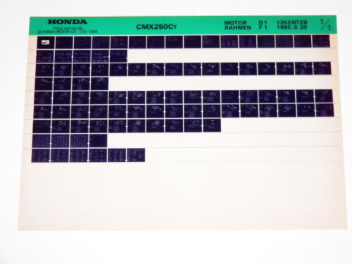 Microfich _ Spare parts list _ CMX 250 C _CMX250 C Rebel _ MC13 _ Year of manufacture 1996