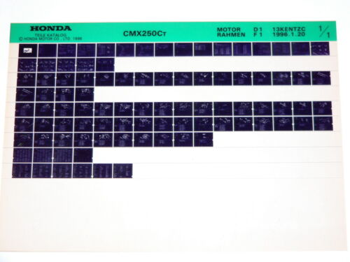 Microfich _ Spare parts list _ CMX 250 C _CMX250 C Rebel _ MC13 _ Bj 1996