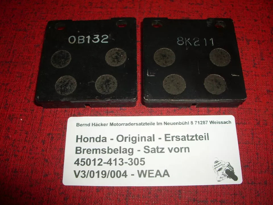 Original Bremsbeläge _ Bremsbelag - Satz _ vorn _ CB 250 N _ CB 400 ND _ FA 045