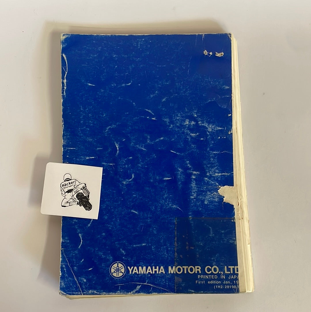 YAMAHA PARTS LIST / ERSATZTEILKATALOG XS500 '76 TYPE 1H2 USED / GEBRAUCHT