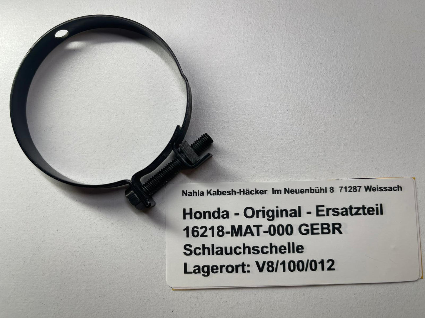 Schlauchklemme VTR1000F XL1000V  Bj. 1997 - 2009 Original Honda 16218-MAT-000