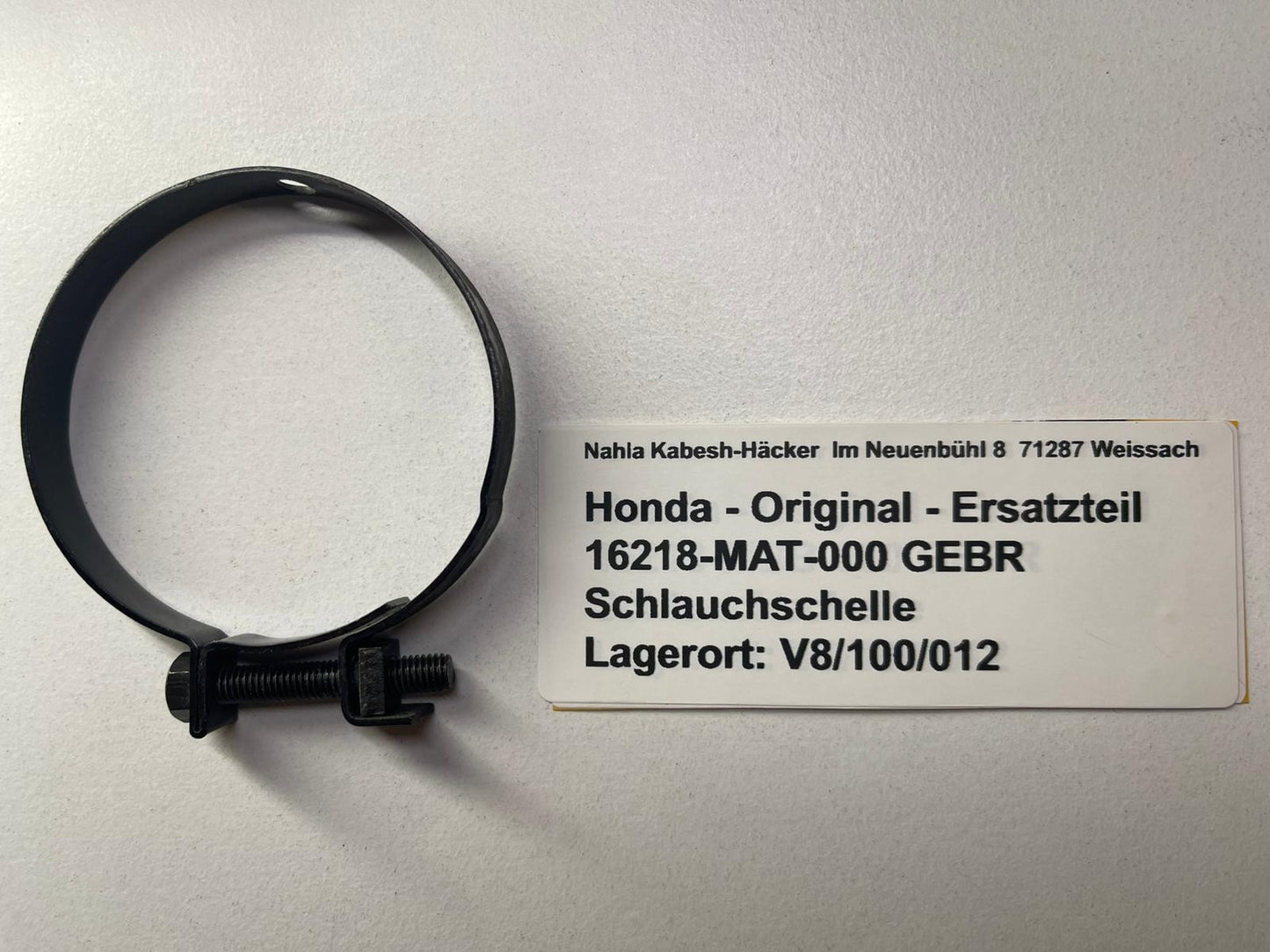 Schlauchklemme VTR1000F XL1000V  Bj. 1997 - 2009 Original Honda 16218-MAT-000