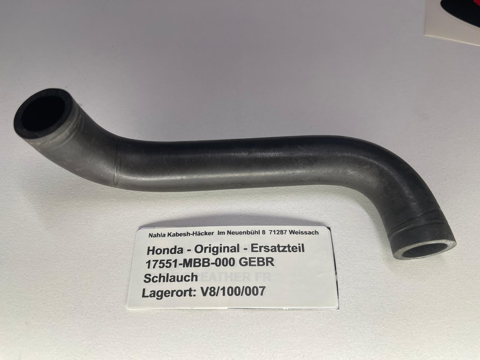 Schlauch  MOTORENTLÜFTUNG VTR1000F XL1000V  Bj. 1997 - 2009 Original Honda 17551-MBB-000