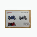 VFR800FI VFR 800 FI Baujahr 2001 - Honda Original Farbchart Prospekt