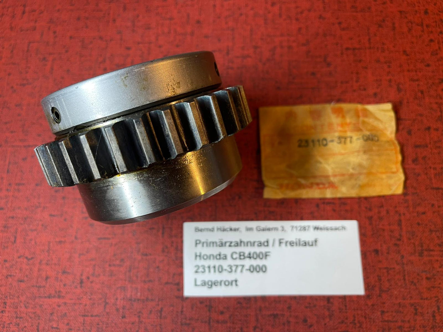 Primärzahnrad - Freilauf CB400F Honda - 23110-377-000