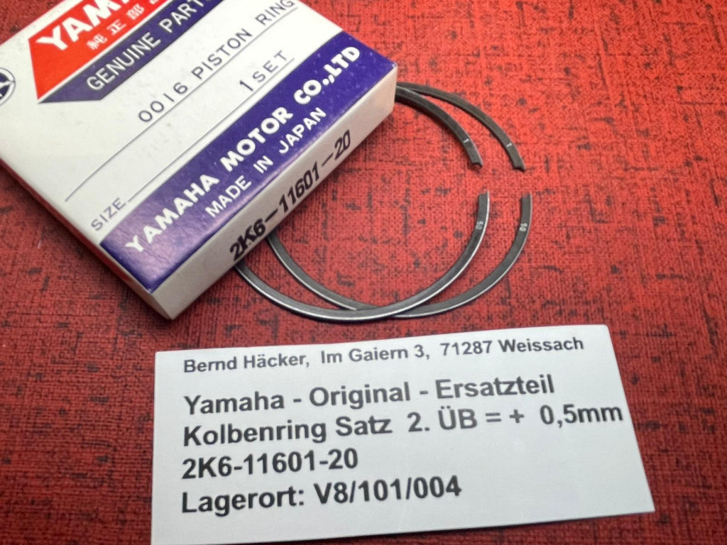 Kolbenring Satz 2.ÜB YZ125 YZ 125 Bj. 1978  Yamaha 2K6-11601-20 NOS neu
