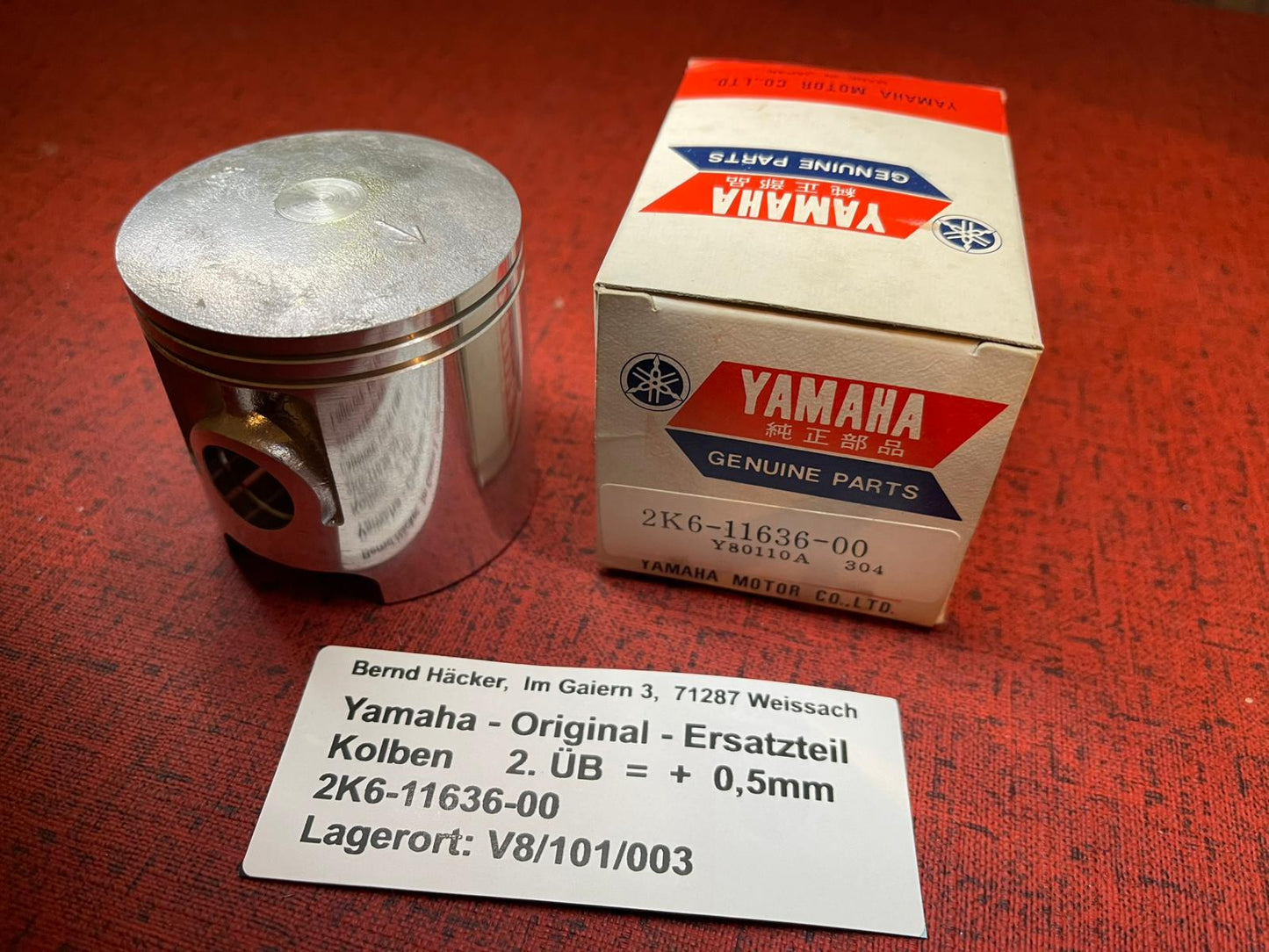 KOLBEN 2.ÜB YZ125 YZ 125 Bj. 1978  Yamaha 2K6-11636-00 NOS neu