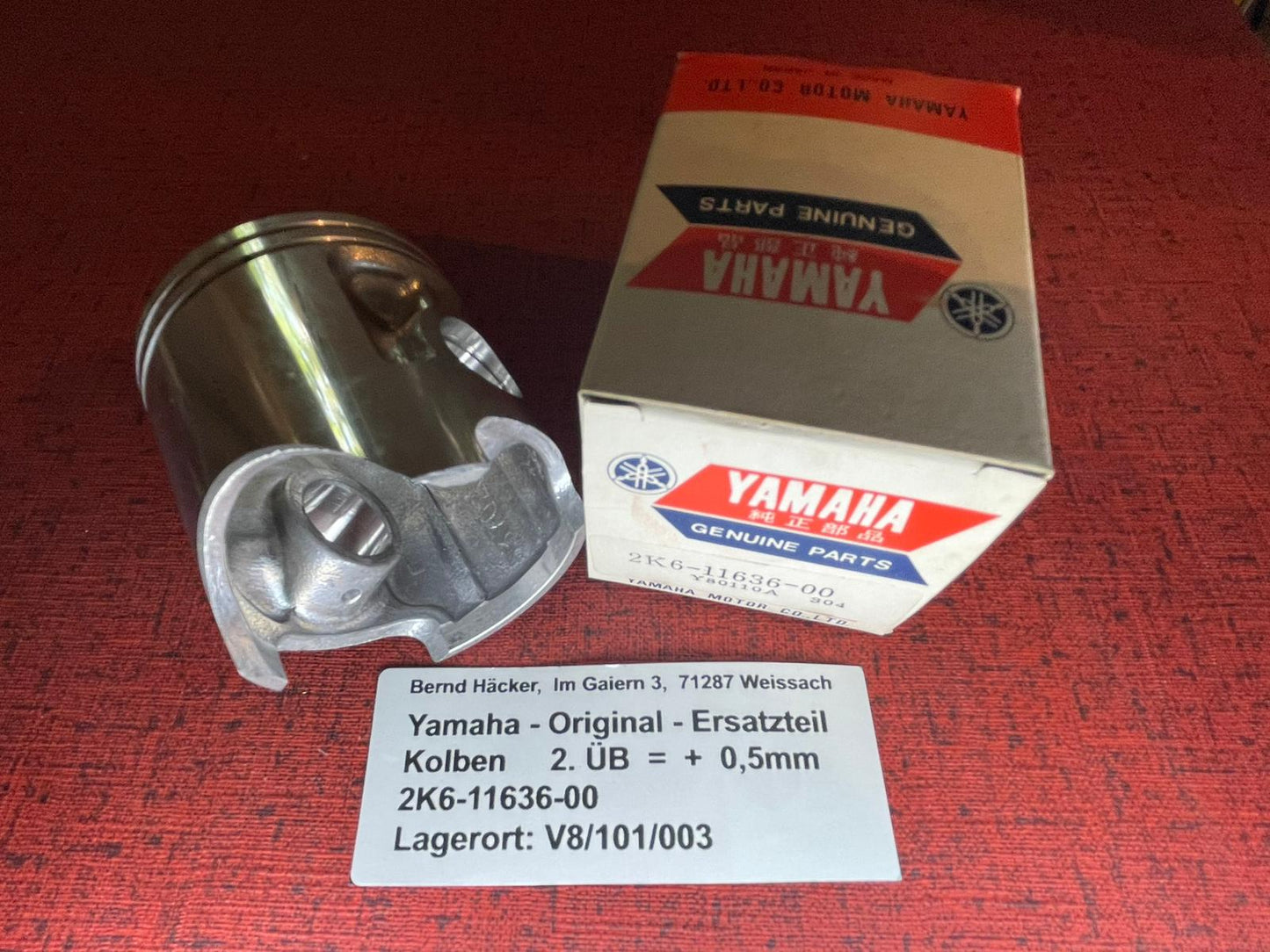 KOLBEN 2.ÜB YZ125 YZ 125 Bj. 1978  Yamaha 2K6-11636-00 NOS neu