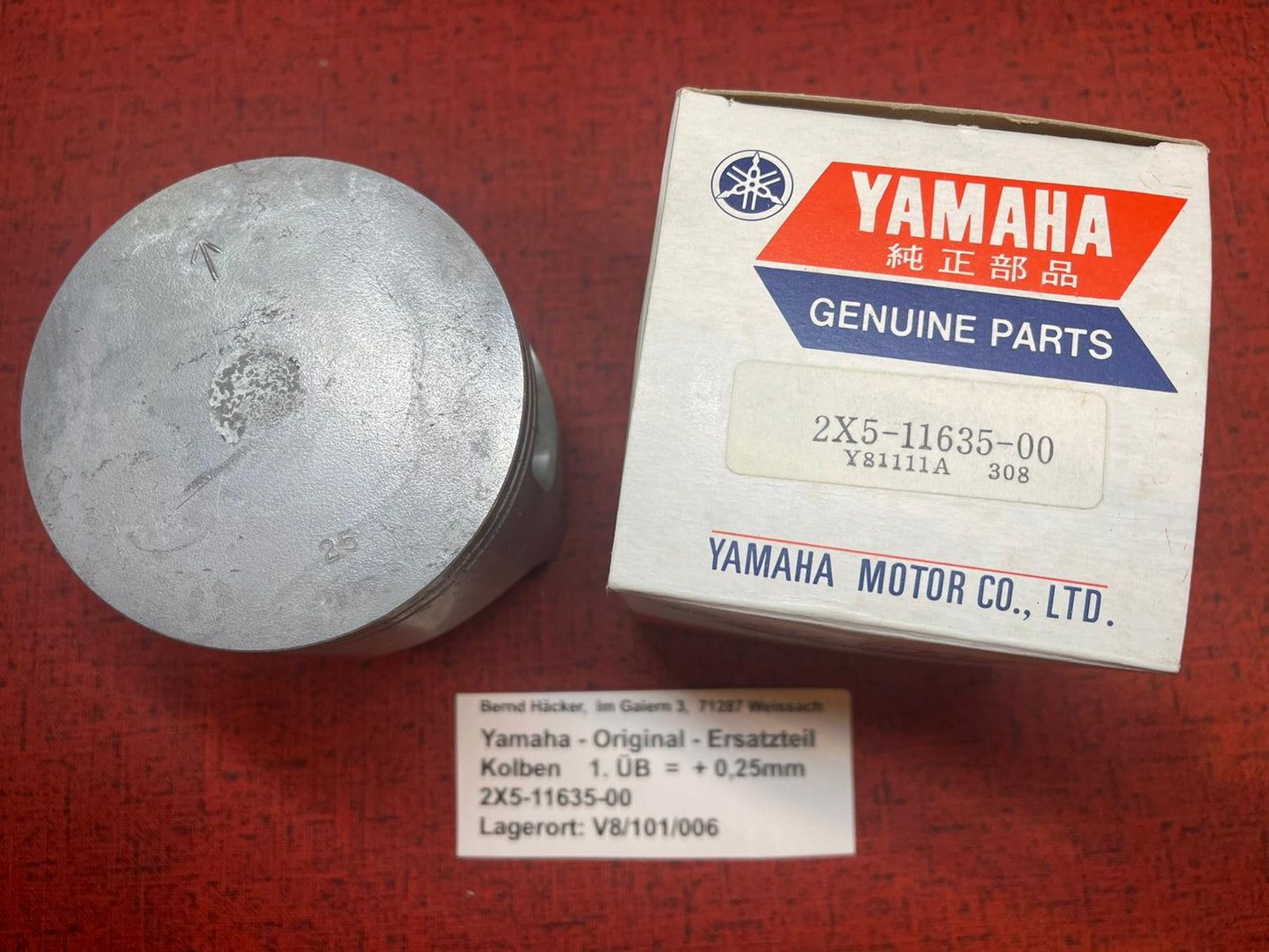 KOLBEN 1.ÜB YZ400 YZ 400 Bj. 1979  Yamaha 2X5-11635-00 NOS neu