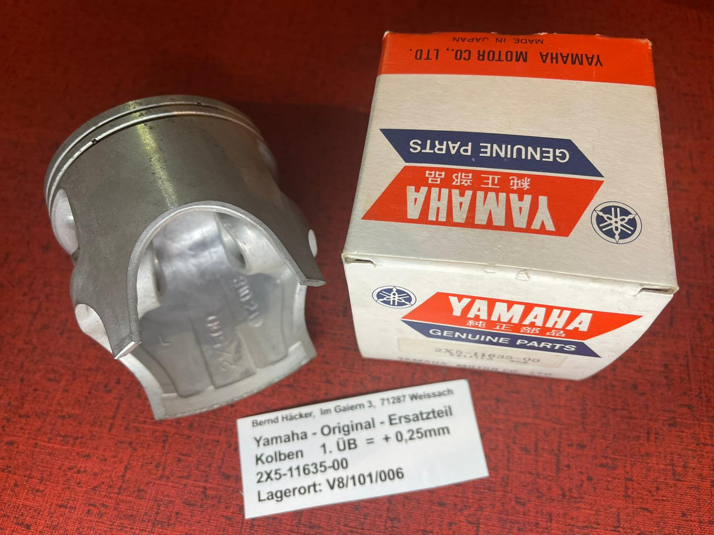 KOLBEN 1.ÜB YZ400 YZ 400 Bj. 1979  Yamaha 2X5-11635-00 NOS neu