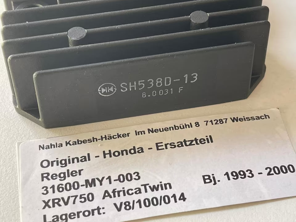 Regler Original Honda XRV750 Africa Twin RD07 31600-MY1-003 Neu