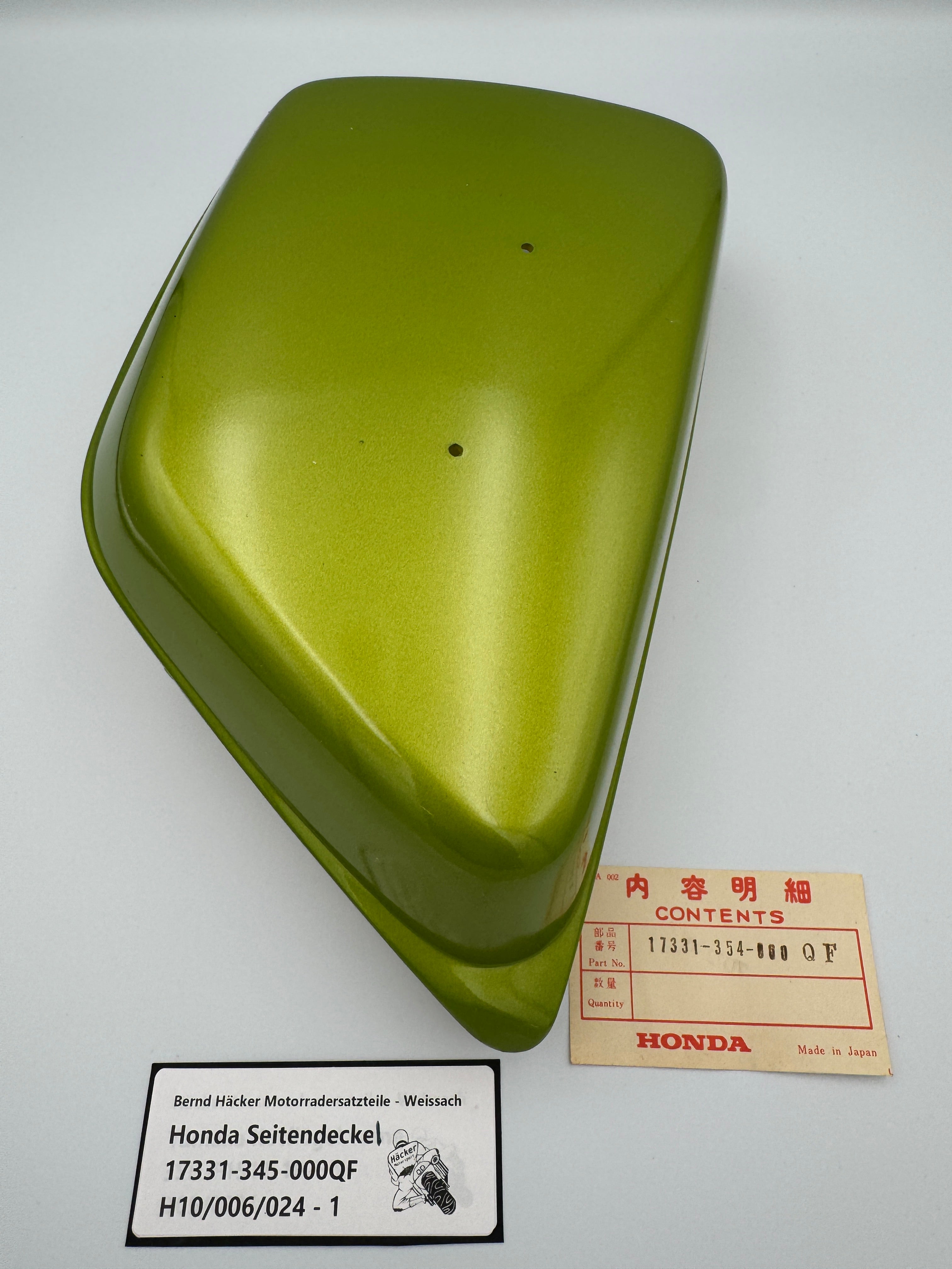 Honda Seitendeckel links 17331-354-000QF gruen CB200