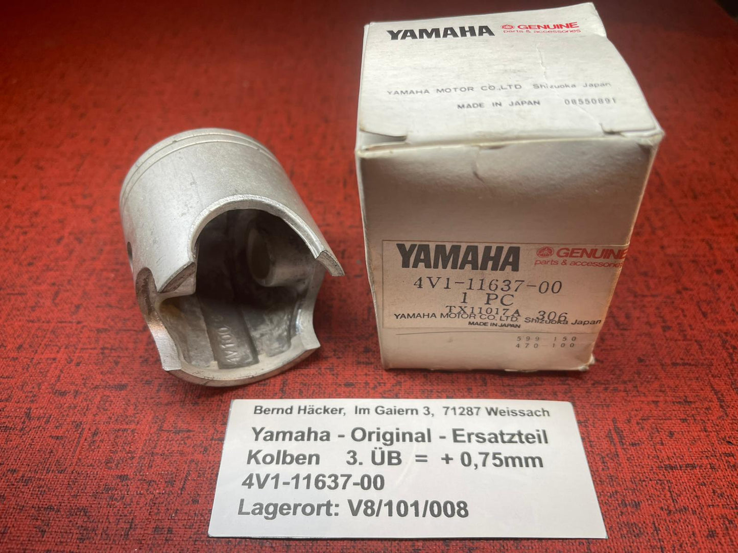 KOLBEN 3.ÜB YZ80 YZ 80 Bj. 1981  Yamaha 4V1-11637-00 NOS neu