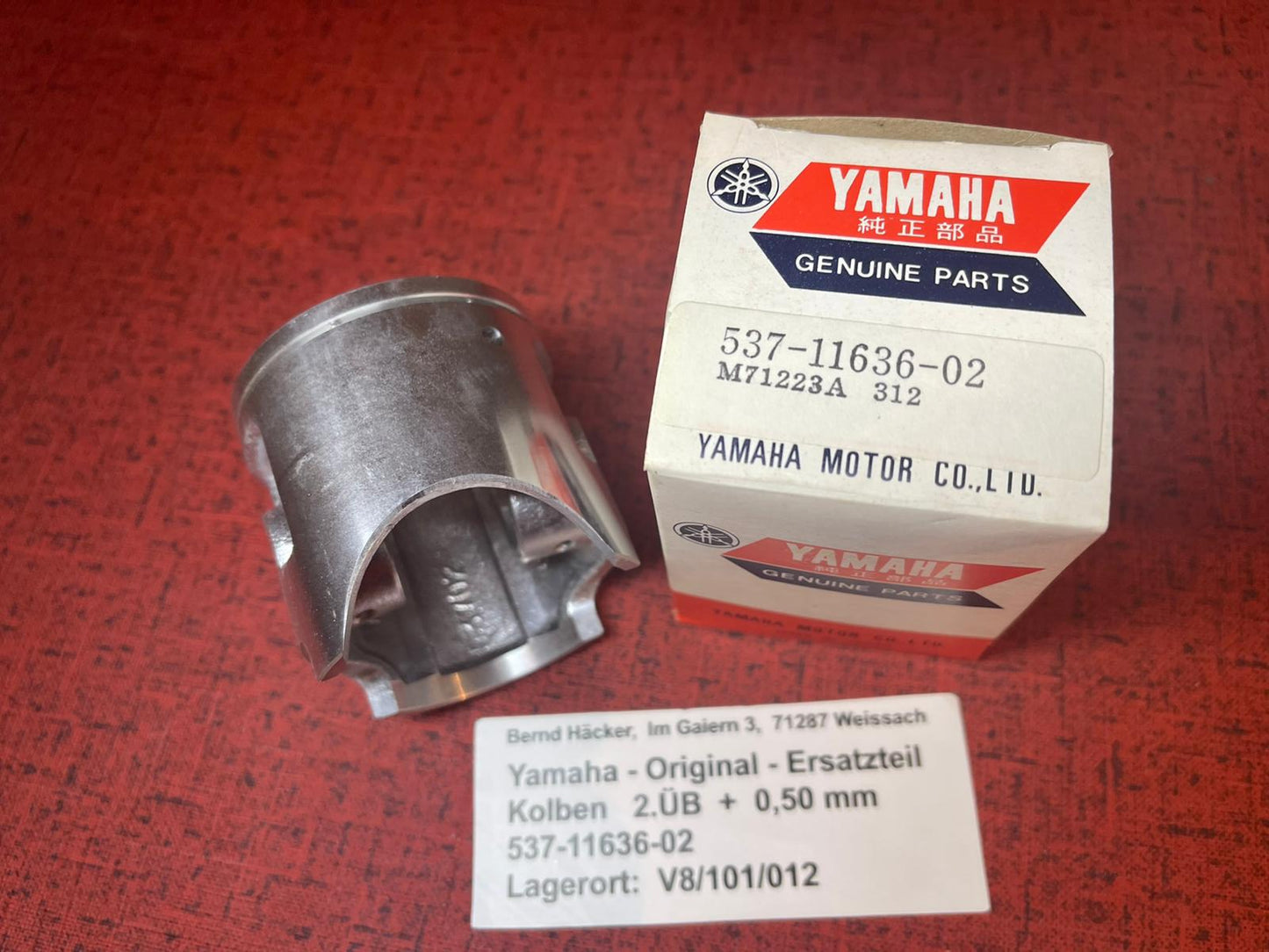 KOLBEN 2.ÜB YZ125 YZ 125 Bj. 1976 - 1977 - 537-11636-02 NOS neu