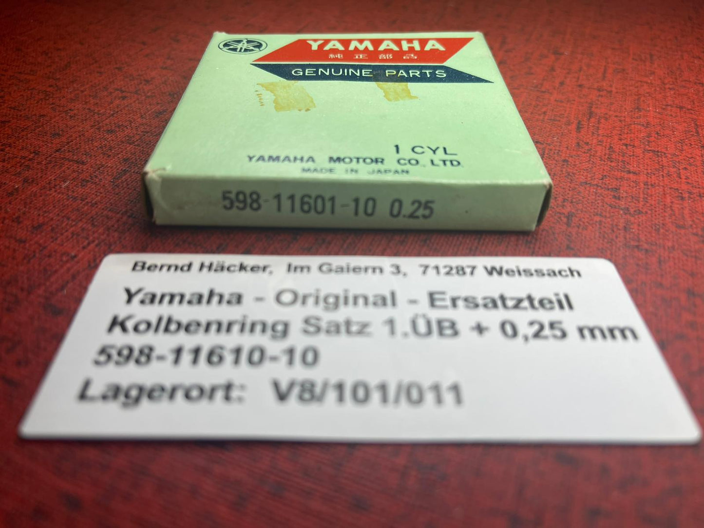 Kolbenring Satz 1.ÜB YZ80 YZ 80 Bj. 1976 - 1980 598-11601-10 NOS neu