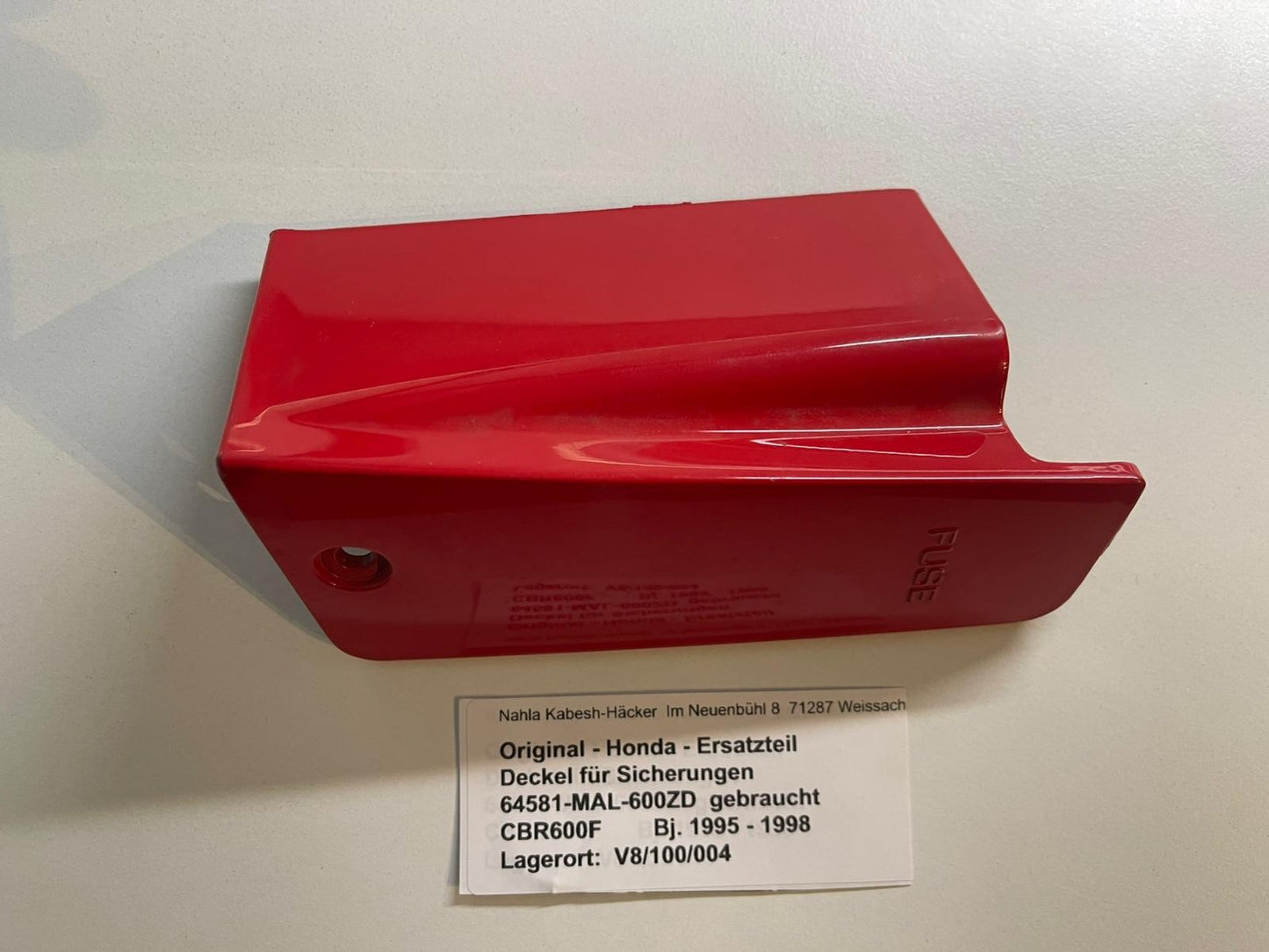 Abdeckung Sicherungen CBR600F Original Honda 64581-MAL-600ZD