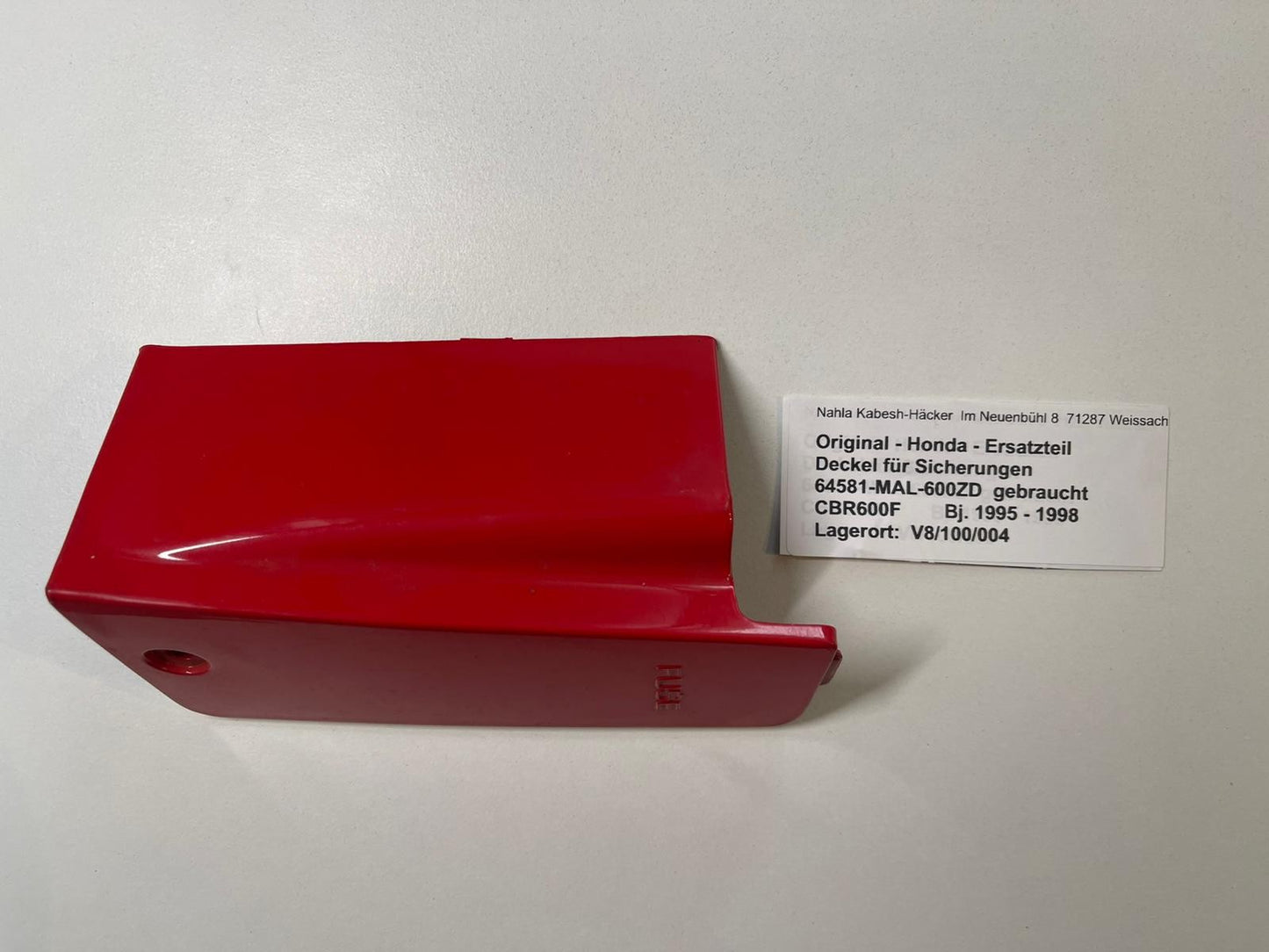 Abdeckung Sicherungen CBR600F Original Honda 64581-MAL-600ZD