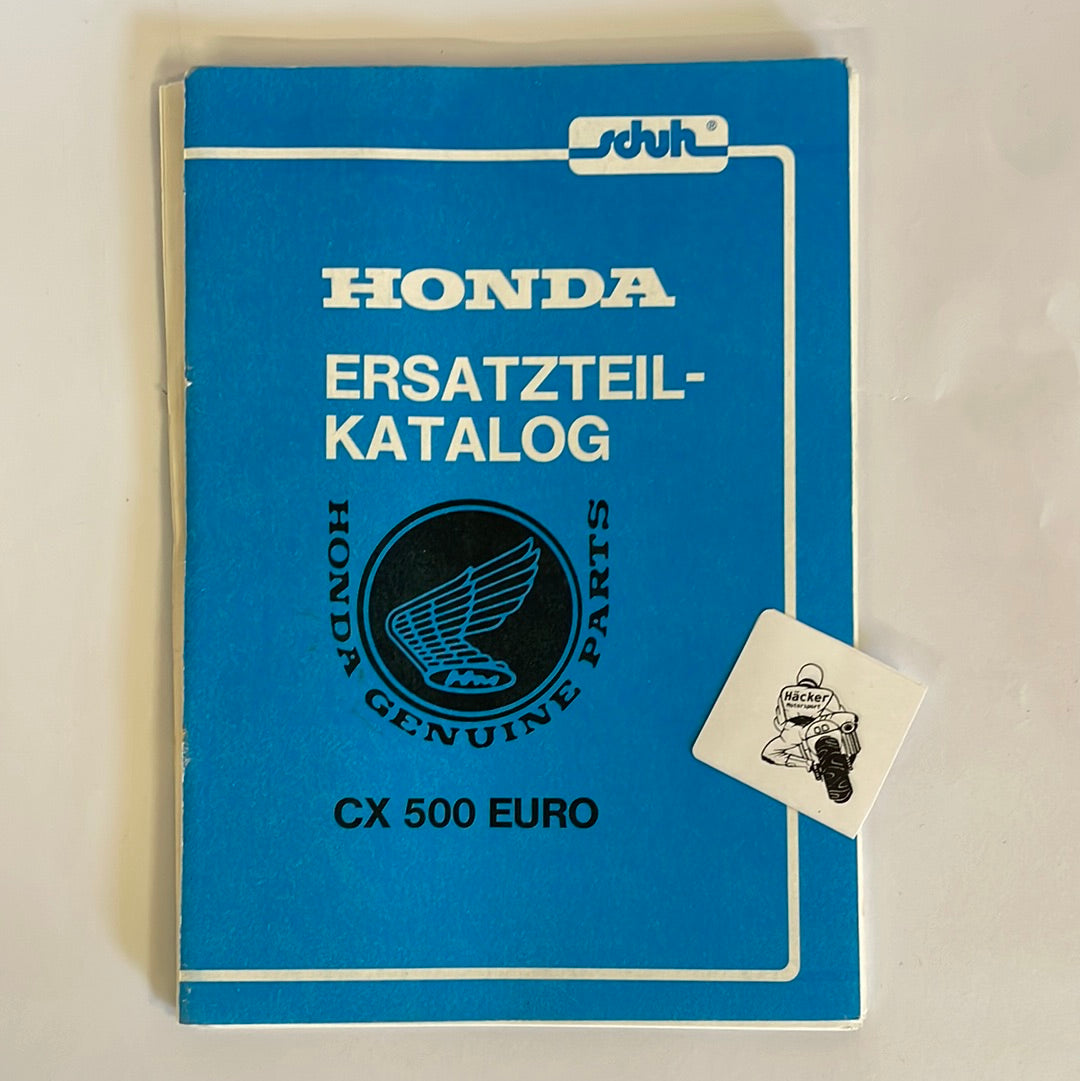 Honda CX500 Euro spare parts catalogue 1982 used