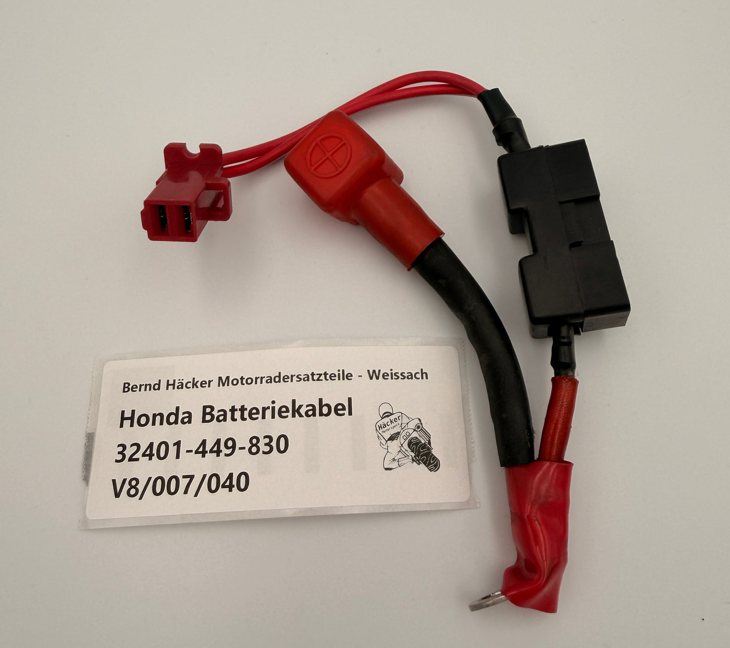 Kabel Batterie Anlasser mit Sicherung - 32401-449-830 - Honda CX500C