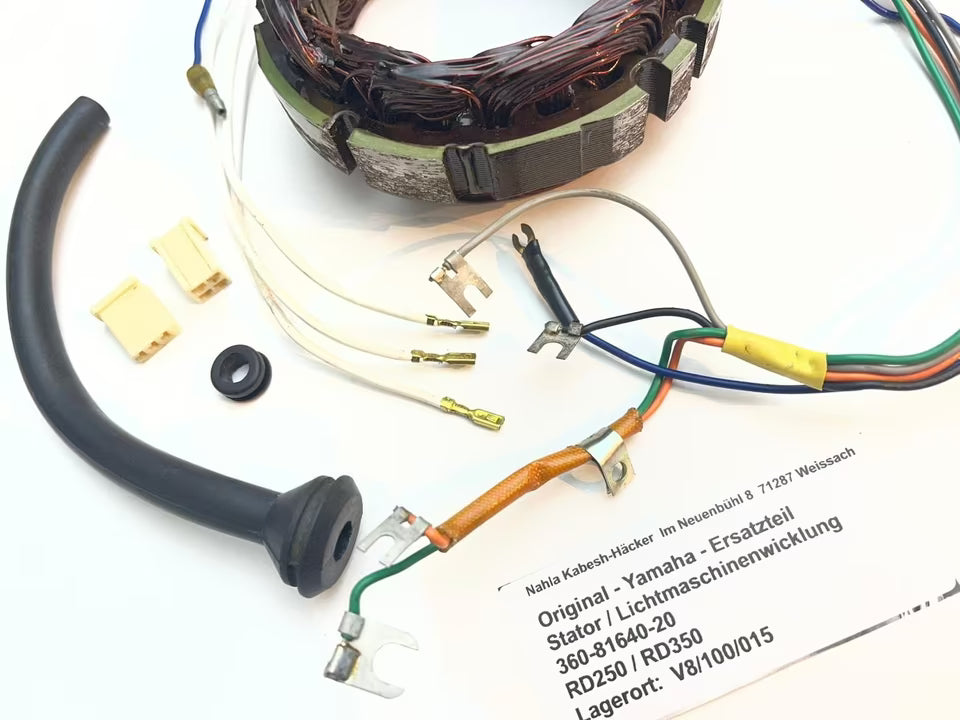 Original Yamaha Stator Lichtmaschine 360-81640-20 | RD 250 350 DS7 R5 (1970-1975) – New Old Stock