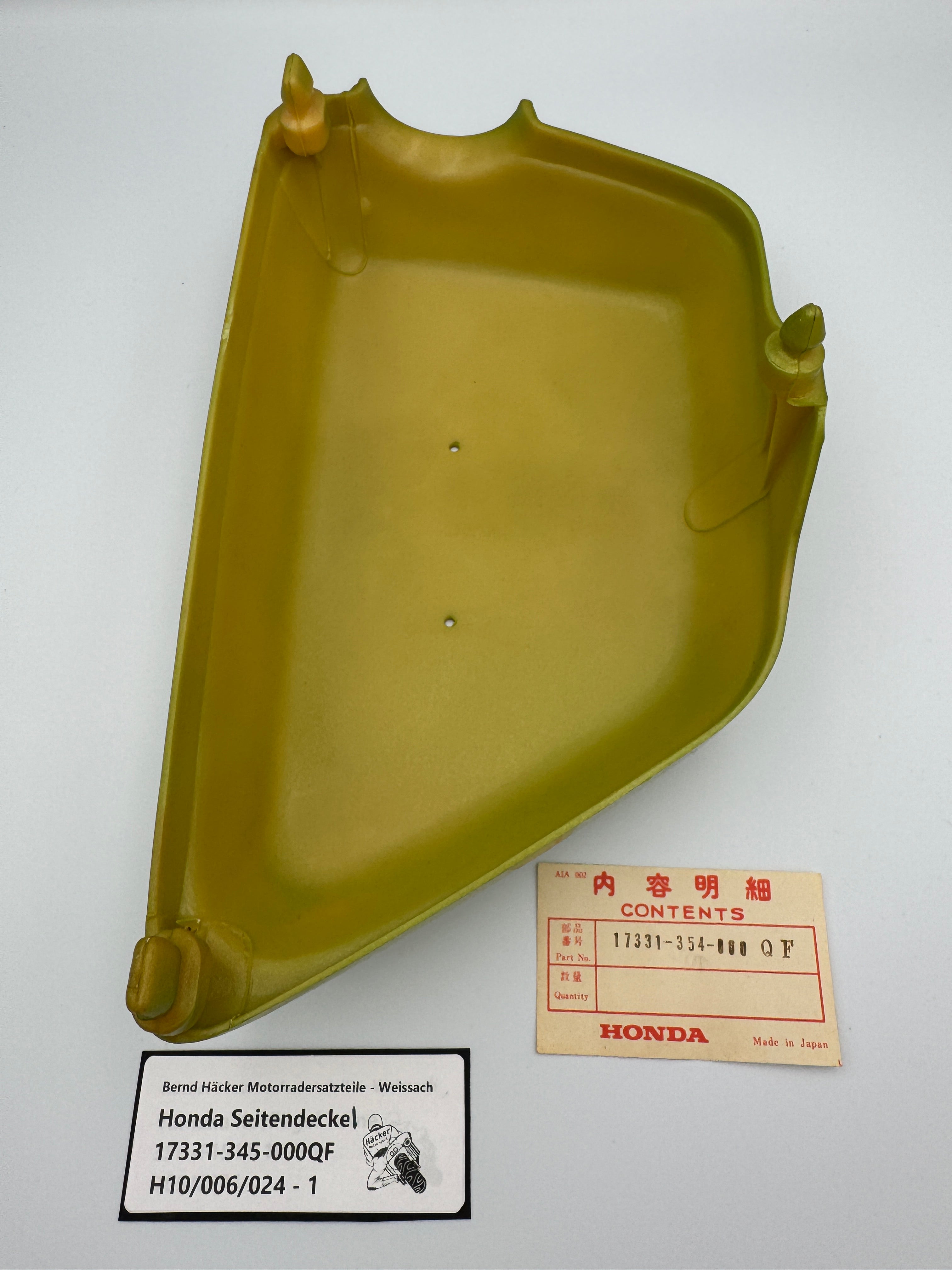 Honda Seitendeckel links 17331-354-000QF gruen CB200