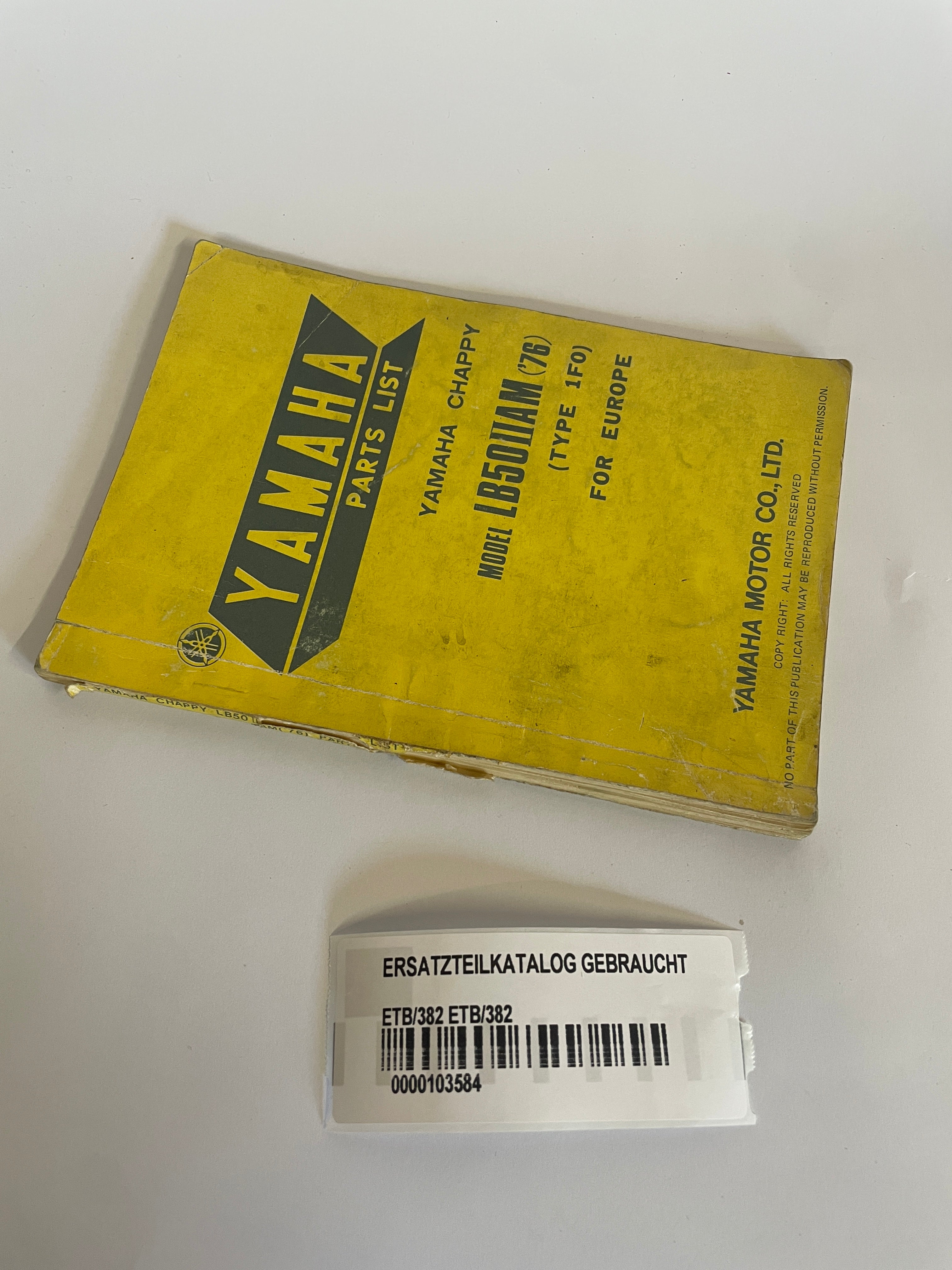 Yamaha  LB50IIAM Typ 1F0 Ersatzteilkatalog Parts List