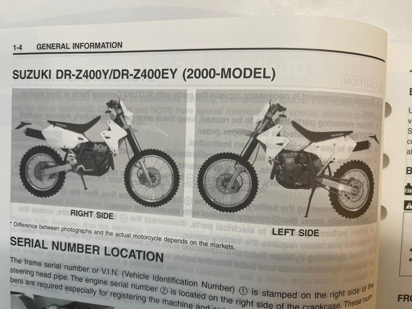 Werkstatthandbuch Suzuki DR-Z400  Bj. ab 2000 -