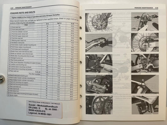Werkstatthandbuch Suzuki DR-Z400  Bj. ab 2000 -
