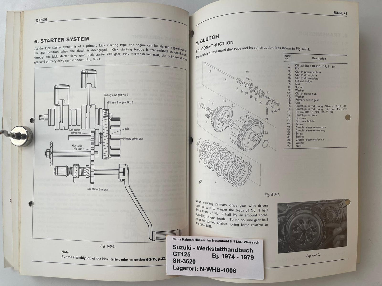 Werkstatthandbuch Suzuki GT125 GT 125 Bj. 1974 - 1979