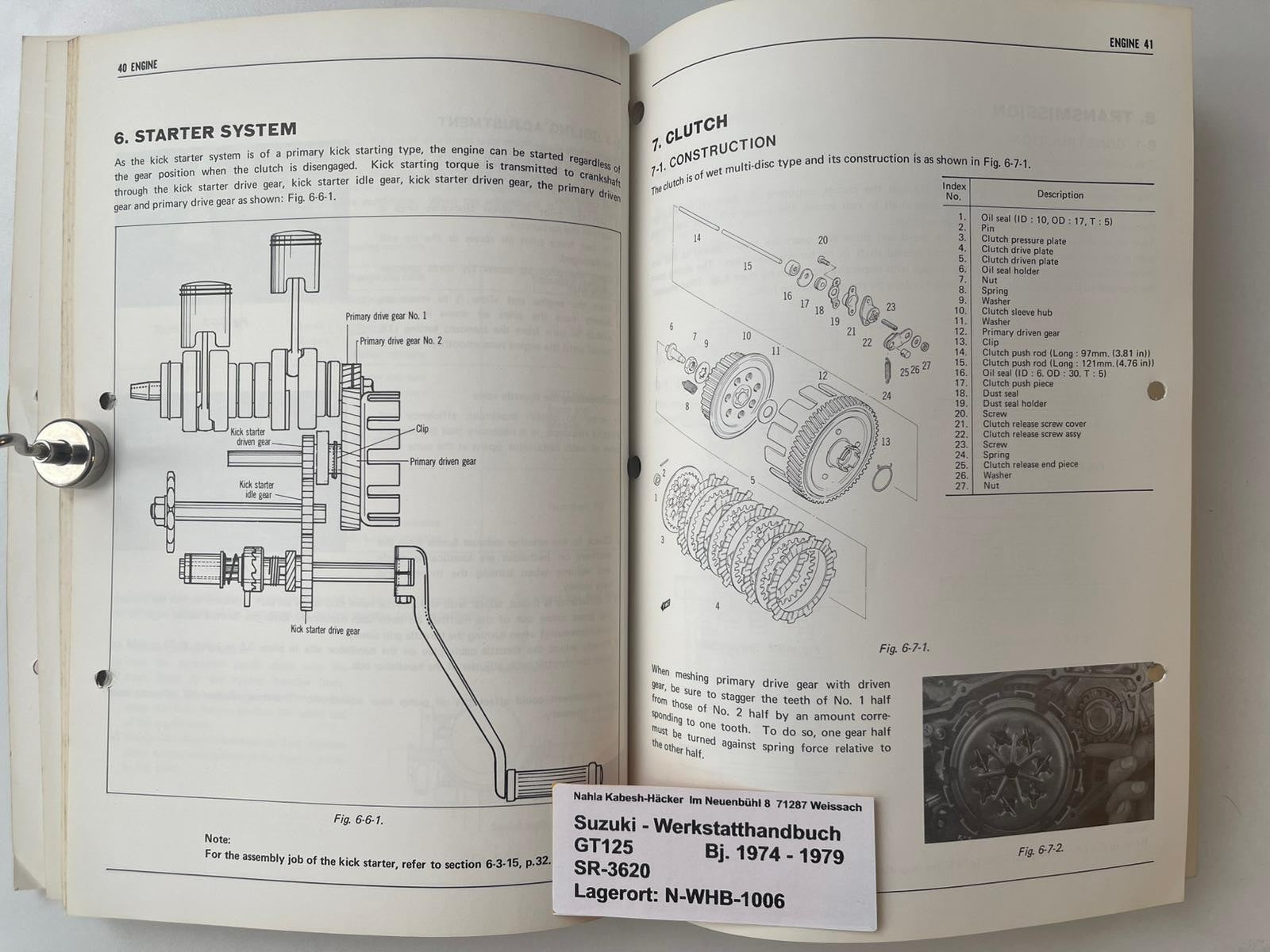Werkstatthandbuch Suzuki GT125 GT 125 Bj. 1974 - 1979