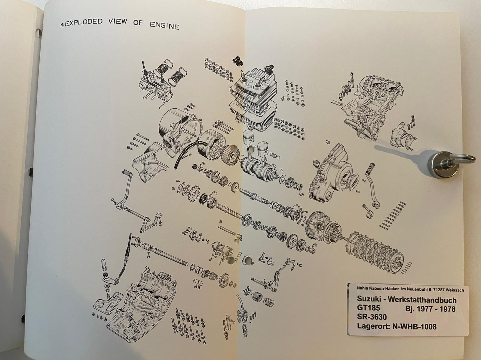Werkstatthandbuch Suzuki GT185 GT 185  Bj. 1977 - 1978